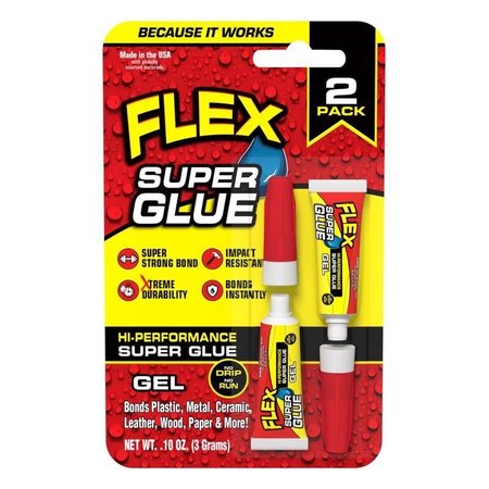 FLEX SEAL High Strength Super Glue, 2PK SGGEL2X3